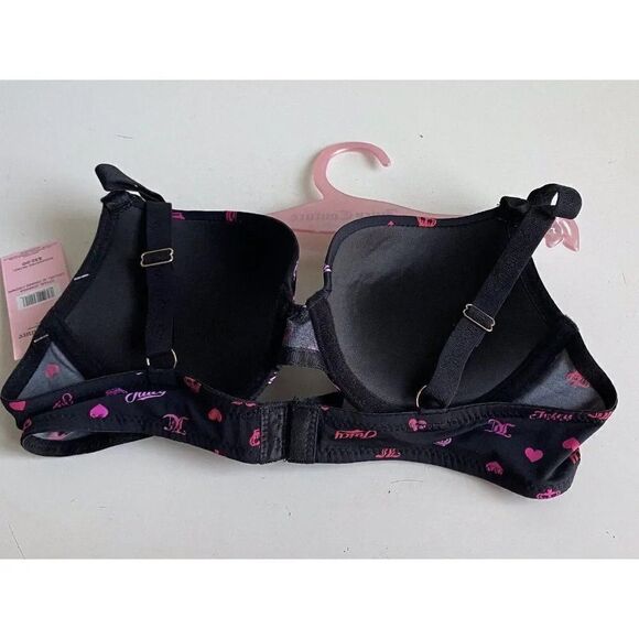 Juicy Couture Sexy Push Up Bra Size 36C Ombre Crown JC6650A Valentine’s NEW - Picture 7 of 7